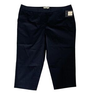 Liz Claiborne new With Tags Jackie Cropped Pants in Navy